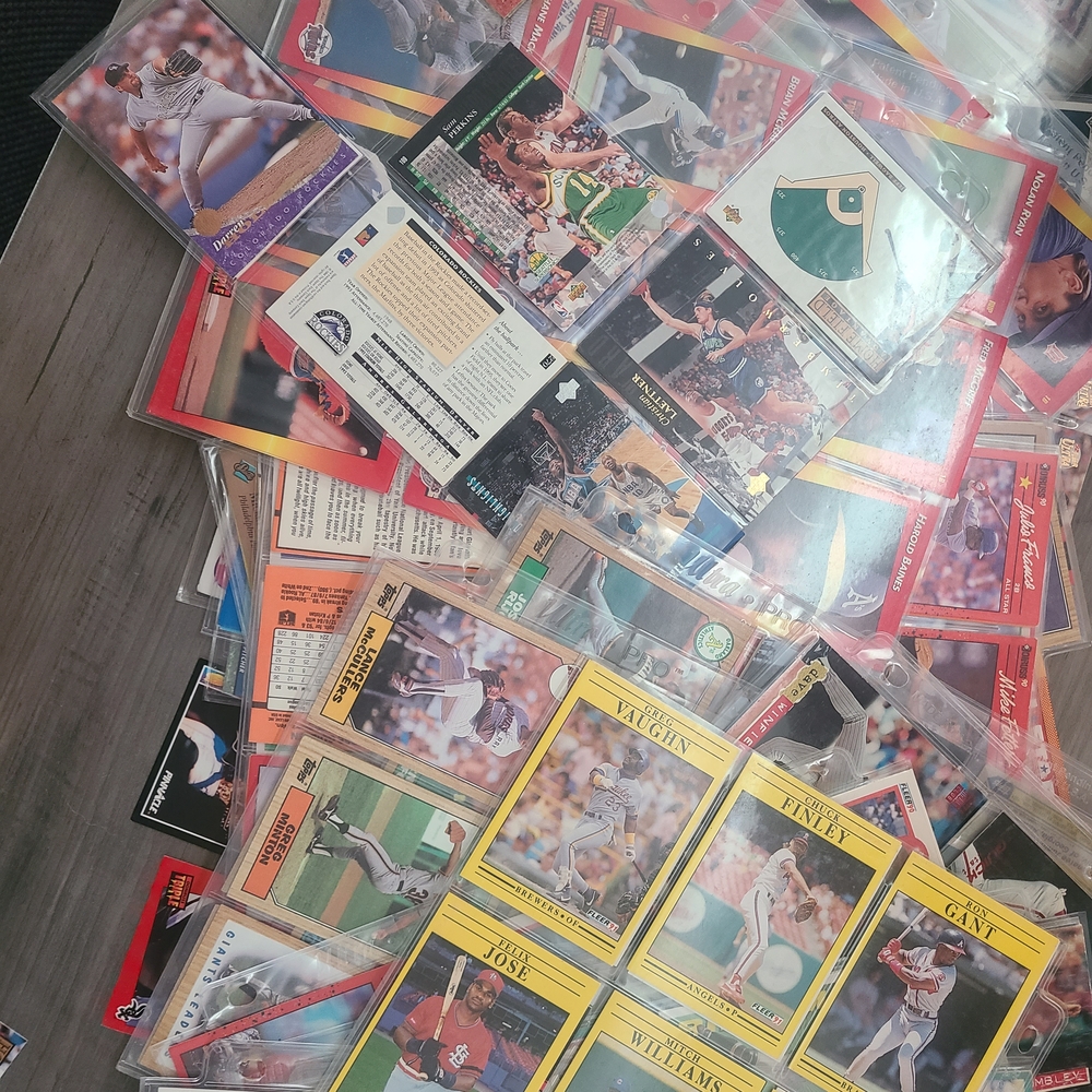 Vintage Baseball Trading Cards Collection